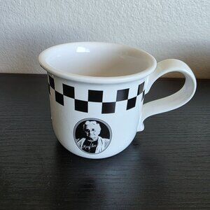 See’s Candies Coffee Tea Mug Black White Check Checkered Mary See Candy